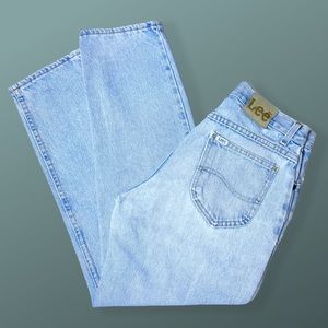 Vintage Washed Light Blue Lee Jeans